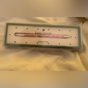 Kate Spade Ballpoint Pen with Pink Spades.  New with tags.